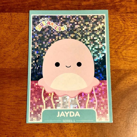 Squishmallow Jayda the Jellyfish ~ Series 1 Trading Card Squishmallows Pixel #76 - Picture 2 of 3